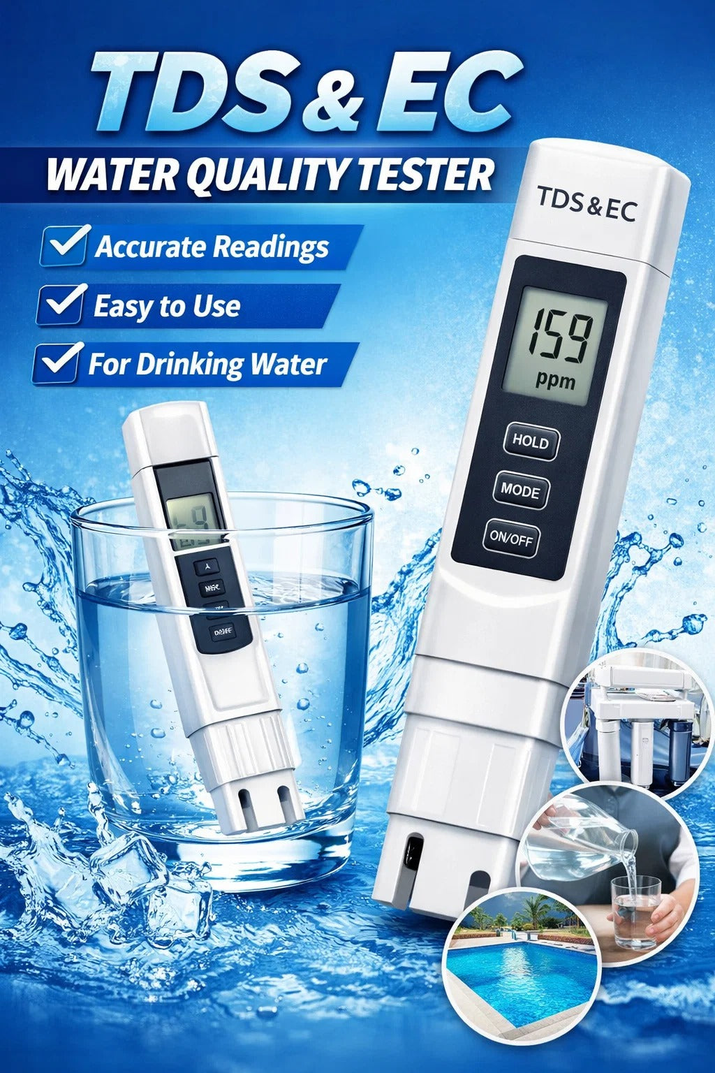 Precision Digital TDS Monitor – Quick & Reliable Water Consistency Tester